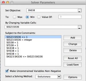 Solver Parameters